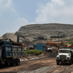 Delhi’s growing landfill “mountains”